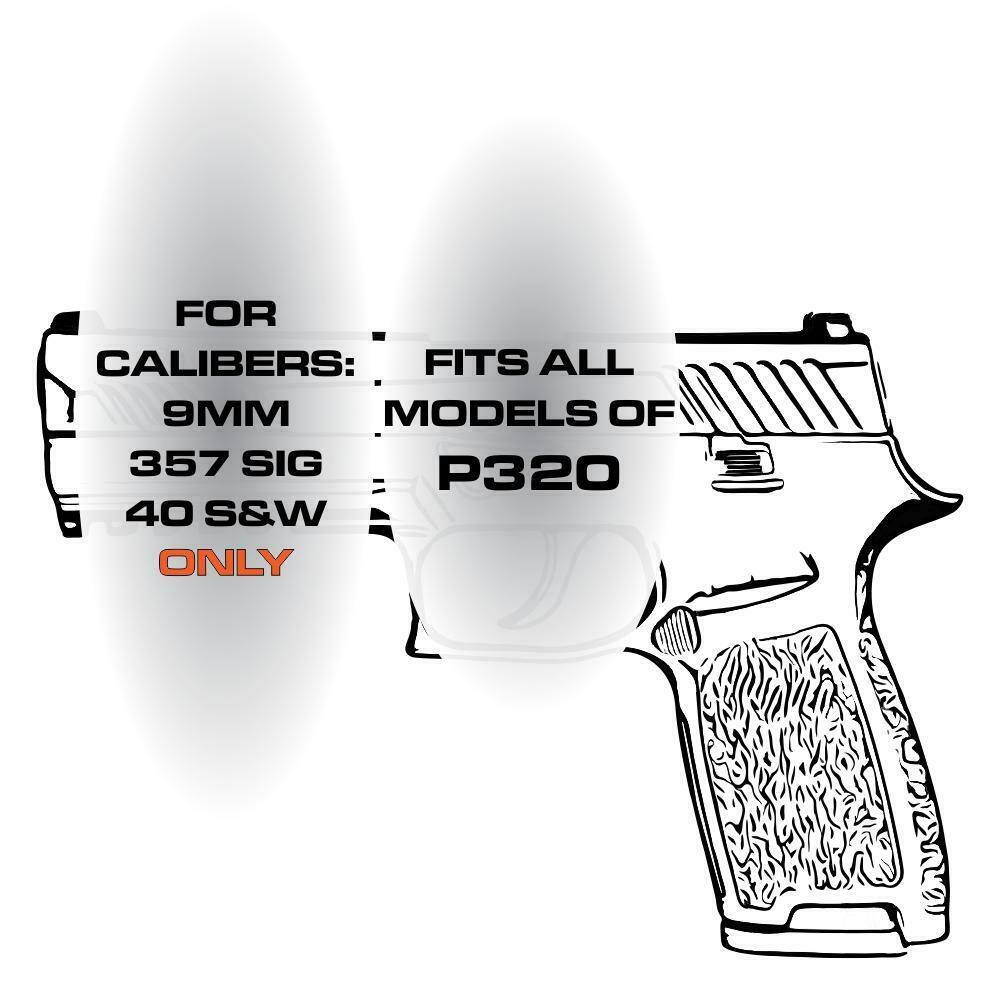 Laser Engraved Aluminum Rear Cover Plates - Compatible With Glock & Other Pistol Models